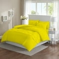 thumbnail image 1 of 100% Egyptian Cotton 3Pcs Tufted Pattern Duvet Set - Solid (Yellow, King/Cal-King), 1 of 5