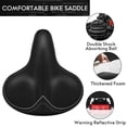 thumbnail image 2 of Asiento de bicicleta WUVOP de gran tamaño, ancho e impermeable para pelotones y bicicletas, 2 of 6