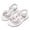 White, variant on Krdevn Rhinestone Bow Open Toe Sandals, Flat Heel, Ankle Strap for Daily Summer Wear (Toddler, Big Girls),9-10 Years