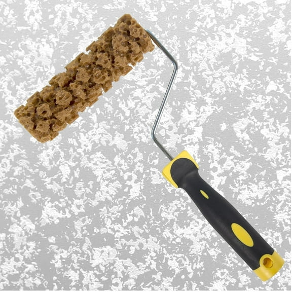 Hanroy Sponge Paint Roller, Small 6" Seaweed Texture Roller Brush for DIY Walls Patterns & Home Decor Projects (M60)