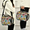 thumbnail image 5 of FORMRS Student Insulated Lunch Bag with Shoulder Strap Reusable Cooler Box for School, Colorful Stars, 5 of 9