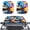 Coconut Tree, variant on Jeiento Pink Butterfly Car Sun Shade for Windshield 2 PCS Auto Sun Shades Foldable Automotive Interior Accessories for Sun Protection Protector Accessories for Car Truck SUV