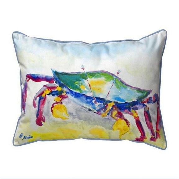 Betsy Drake SN896 11 x 14 in. Crawling Crab Small Indoor & Outdoor Pillow