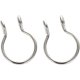 thumbnail image 1 of 2 Pcs Tiny Fashion No Piercing Needed Stainless Steel Women Cilp On Hoop Fake Nose Ring Body Jewelry Faux Septum, 1 of 5