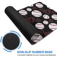 thumbnail image 6 of Long Mouse Pads for Desk,Black Baseballs and Hearts Pattern Desk Mats on Top Of Desks, Desk Mouse Pad Extra Large with 3mm Non-Slip Base and Stitched Edge for Gaming,Office,Work,Home 35.4"x15.7", 6 of 6