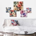 thumbnail image 2 of Designart "Whispering Blue Vintage Florals II" Floral Wall Art Set Of 5 - Blue Cottage Wall Living Room Decor Set, 2 of 6