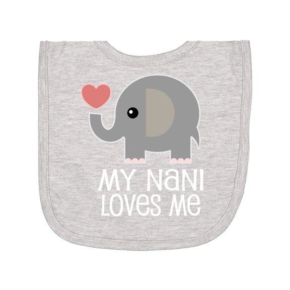 Inktastic My Nani Loves Me Grandchild Newborn Bib