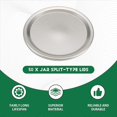 thumbnail image 4 of 50 Pcs Wide Mouth 86MM Jar Lids,Reusable Silverwith Seals Rings, 4 of 5