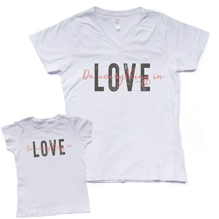 

NanyCrafts Do Everything in Love Mom and Daughter Matching Set