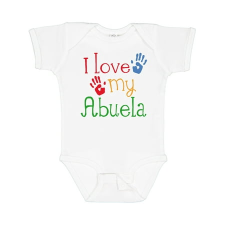 

Inktastic I Love My Abuela Gift Baby Boy or Baby Girl Bodysuit
