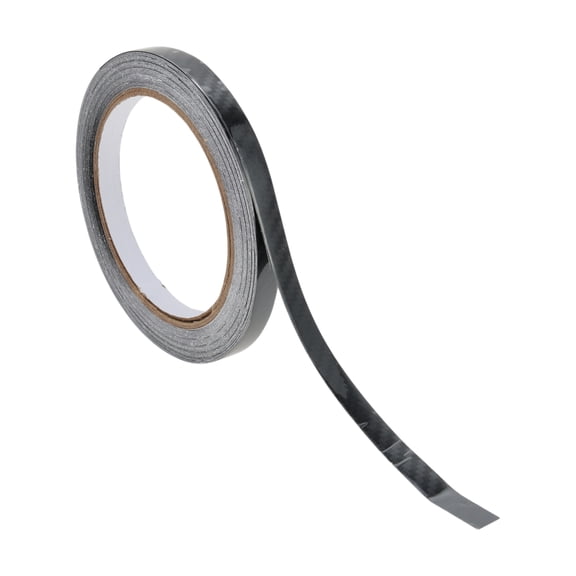 Unique Bargains Pinstripe Tape 9mmx10m 5D Large Plaid Pattern Car Stripes Pinstripe Decals for Car Motorcycle and Boat Racing Stripes DIY Stickers Black 1 Pc