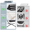 thumbnail image 6 of FFZ Outdoor Egg Hanging Chair With Stand, Patio Wicker Swing Egg Chair Indoor Swinging Chair Outdoor Hammock Egg Chair, 6 of 6