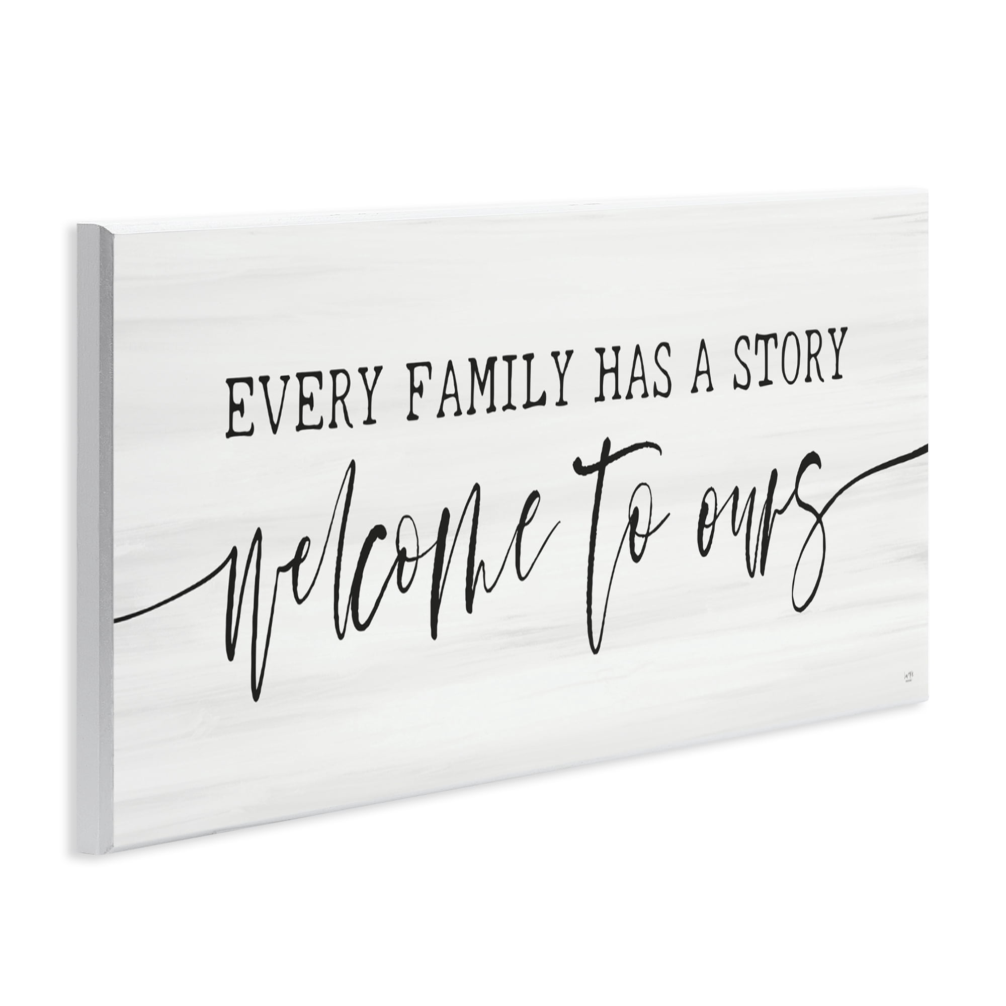 Stupell Industries Welcome To Our Family Story Wall Plaque Art, design by Lux + Me Designs