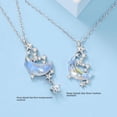 thumbnail image 2 of Collar femenino colorido aurora cristal piedra moda temperamento clavícula cadena regalo para novias, 2 of 3