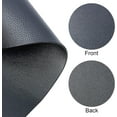 thumbnail image 3 of Double Sided Faux Leather Sheets Grain Texture PU Fabric Synthetic Vinyl Material for Bows Earring Making DIY Craft Black, 3 of 6