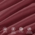 thumbnail image 3 of Elegant Comfort 4-Piece Microfiber Bed Sheet Set, California King, Burgundy - Deep Pocket, 3 of 10