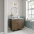 thumbnail image 7 of James Martin Vanities 36" Single Vanity, Smokey Celadon w/ 3 CM Carrara Marble Top, 7 of 7