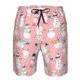 thumbnail image 3 of Balery Cute Pink Snowman Cat Traje de Baño Estilo Hawaiano para Hombre, Shorts de Secado Rápido con Bolsillos-XX-Large, 3 of 6