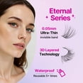 thumbnail image 4 of VEYESBEAUTY VB-Care N°10 Lash Clusters 132pcs – Ultra-Light Natural Individual Cluster Lashes with 0.05mm Invisible Band, Hygienic & Reusable Lash Kit, 4 of 9