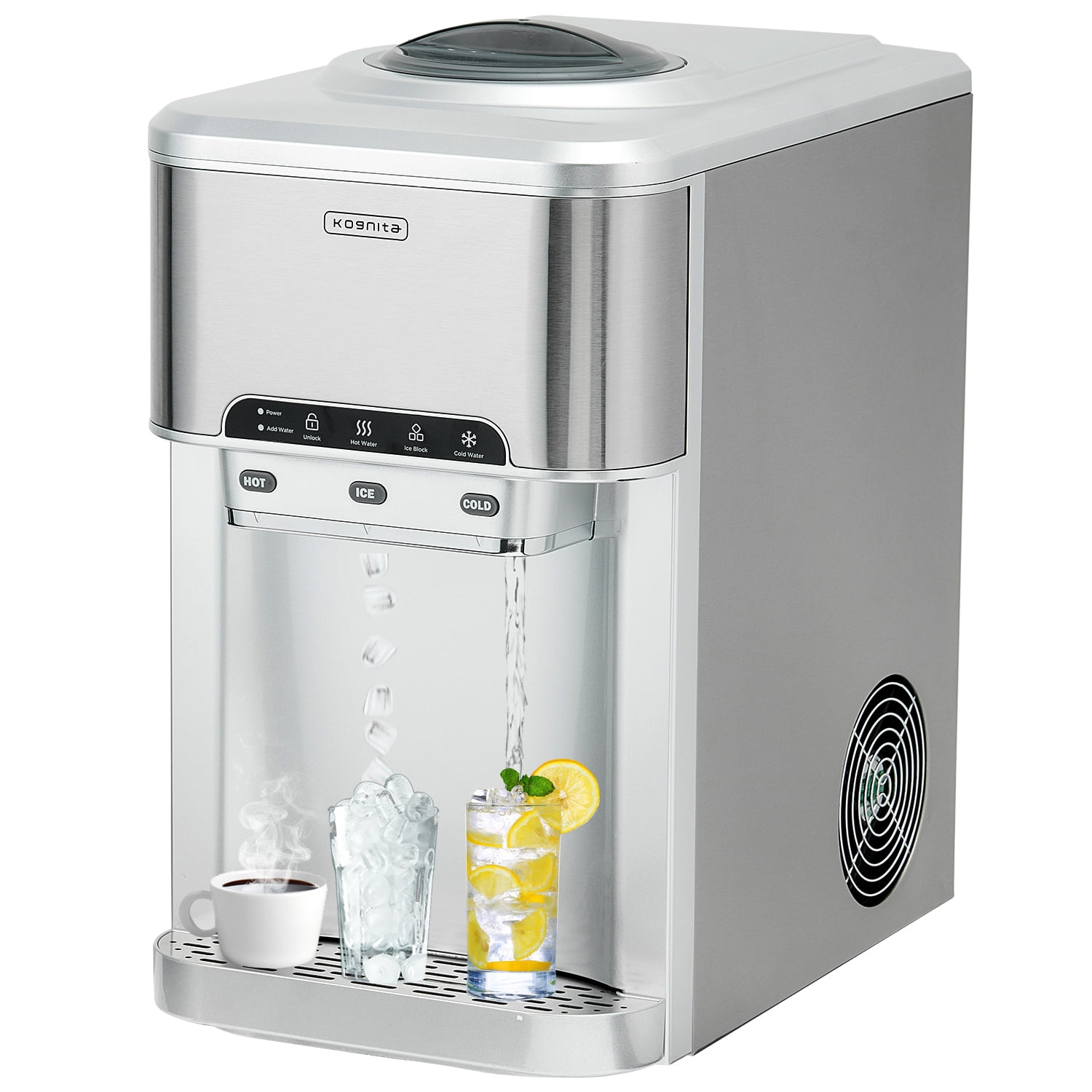 Buy Kognita 3in1 44 lb. Bullet Ice Maker Hot&Cold Water Dispenser