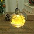 thumbnail image 7 of Boovnll Clear Christmas Ball Ornaments with Lights, Glitter Glass Foam Hanging Pendants Christmas Balls for Holiday Xmas Tree, Wedding, Party Decor Gifts, Christmas Tree Decorations, 7 of 7