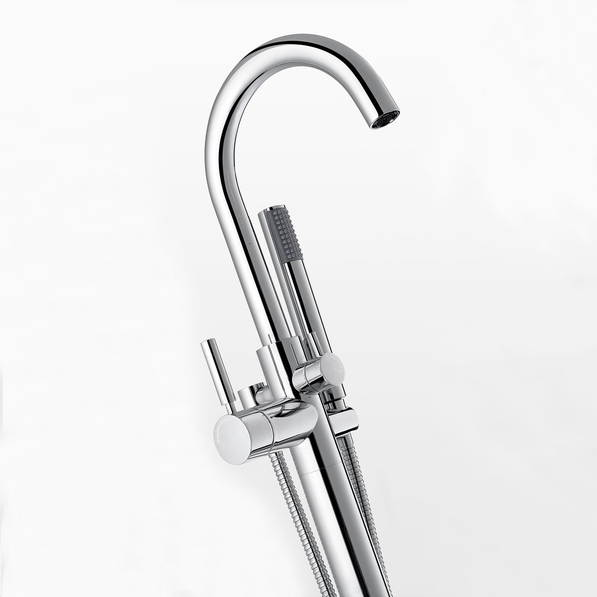 Ove Decors Athena Single Handle Floor, Ove Decors Athena Chrome 1 Handle Adjustable Freestanding Bathtub Faucet
