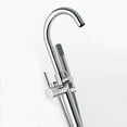 thumbnail image 2 of Ove Decors Athena Single-Handle Floor-Mounted Roman Tub Faucet with Hand Shower in Chrome, 2 of 6