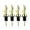 Gold, variant on Sunnyway 4 Pcs Olive Oil Dispenser Spout, Stainless Steel Oil Pour Spouts Replacement with Leak-Proof Design Bottle Pourers for Liquids, Olive Oil, Wine, and Vinegar with Auto Flip Feature (Black)