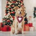 thumbnail image 3 of PinesC Bandana de Noël pour Chien, Costume Formel de Noël à Carreaux Rouges avec Nœud Papillon Réglable pour Chiens Moyens Animaux (m, Noël), 3 of 5