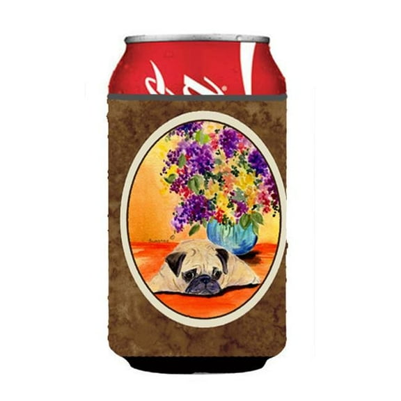 Pug Can Or bottle sleeve Hugger - 12 oz.
