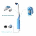 thumbnail image 5 of Cepillo de limpieza eléctrico profesional, depurador sónico potente, pieza de limpieza de polvo, depurador eléctrico cómodo, cocina y baño Suministros de limpieza para el hogar Azul blanco Matsuzay HA023989-01, 5 of 5
