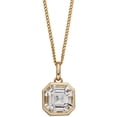 thumbnail image 1 of Elements Gold Asscher Cut Topaz Pendant - Gold/White, 1 of 1