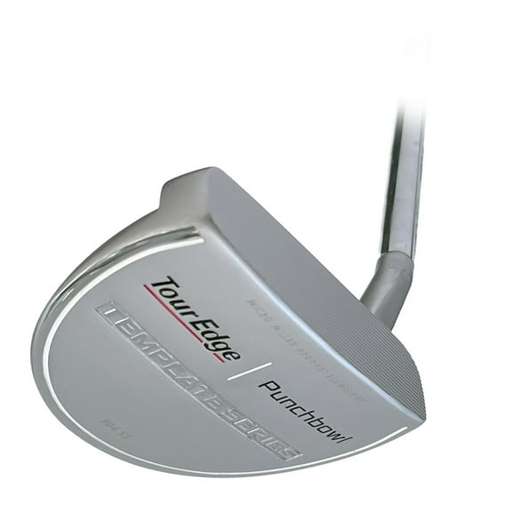 Tour Edge Pure Feel Template Series Punchbowl Putter 35" (Silver, Mallet, Small Slant) 2023 NEW
