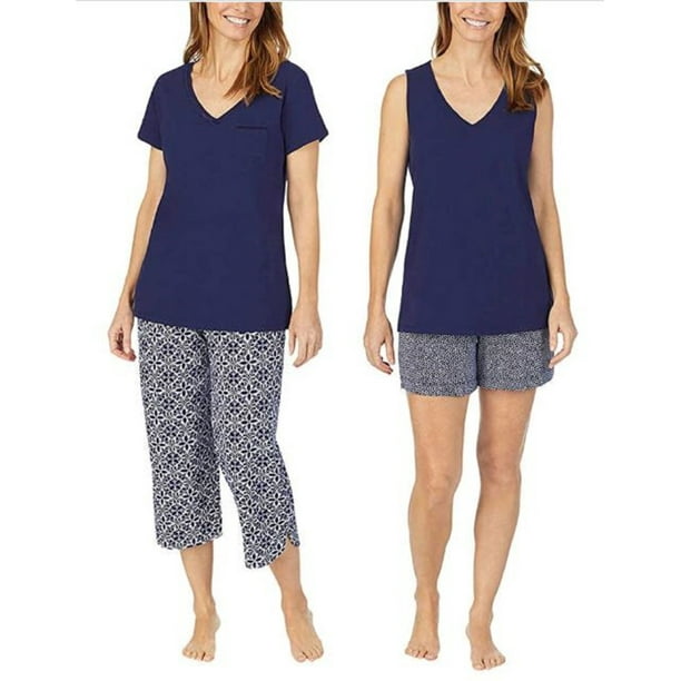 Carole Hochman - Carole Hochman Women's 4 Piece Pajama Set - Tank Top ...