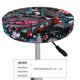thumbnail image 4 of Balery Paisley Fundas de asiento para taburete de bar redondo de tela de terciopelo ajustables que protegen de arañazos y manchas para sillas de 14 a 17 pulgadas.-12 inch, 4 of 7