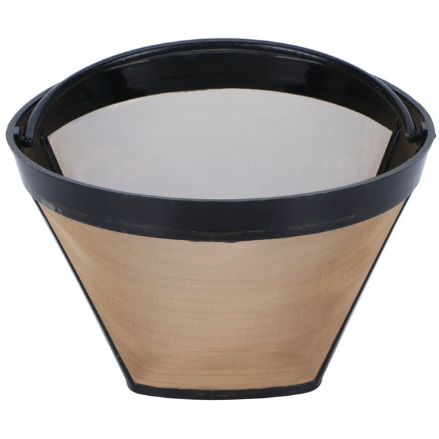 Fosa Coffee Filter,Stainless Steel Coffee Filter Coffee Machine Reusable Cone Coffee Filter Strainer Gold,Cone Coffee Filter