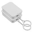 thumbnail image 1 of Portable Small Metal Tin Silver 2Pcs 6.00X4.20X1.80CM, 1 of 6