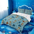 thumbnail image 2 of meiyoeat Blue Cowboy Cactus Bedding For Boys,Western Animal Pattern Duvet Cover Full,Reversible,3-Piece,1 Duvet Cover and 2 Pillowcases, 2 of 6