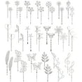 thumbnail image 2 of 40 Pack Silver Vintage Retro Butterfly Flower Small Metal Hair Pins Cute Hair Clips for Bang Fine Hair Holder Metal Hairpins Barrette Decorative Bobby Pins Hair Accessories for Women Girl, 2 of 4
