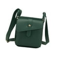 thumbnail image 2 of Segolike Leather Shoulder Bag Adjustable Strap Purse for Woman and Man Commuting Business green, 2 of 8
