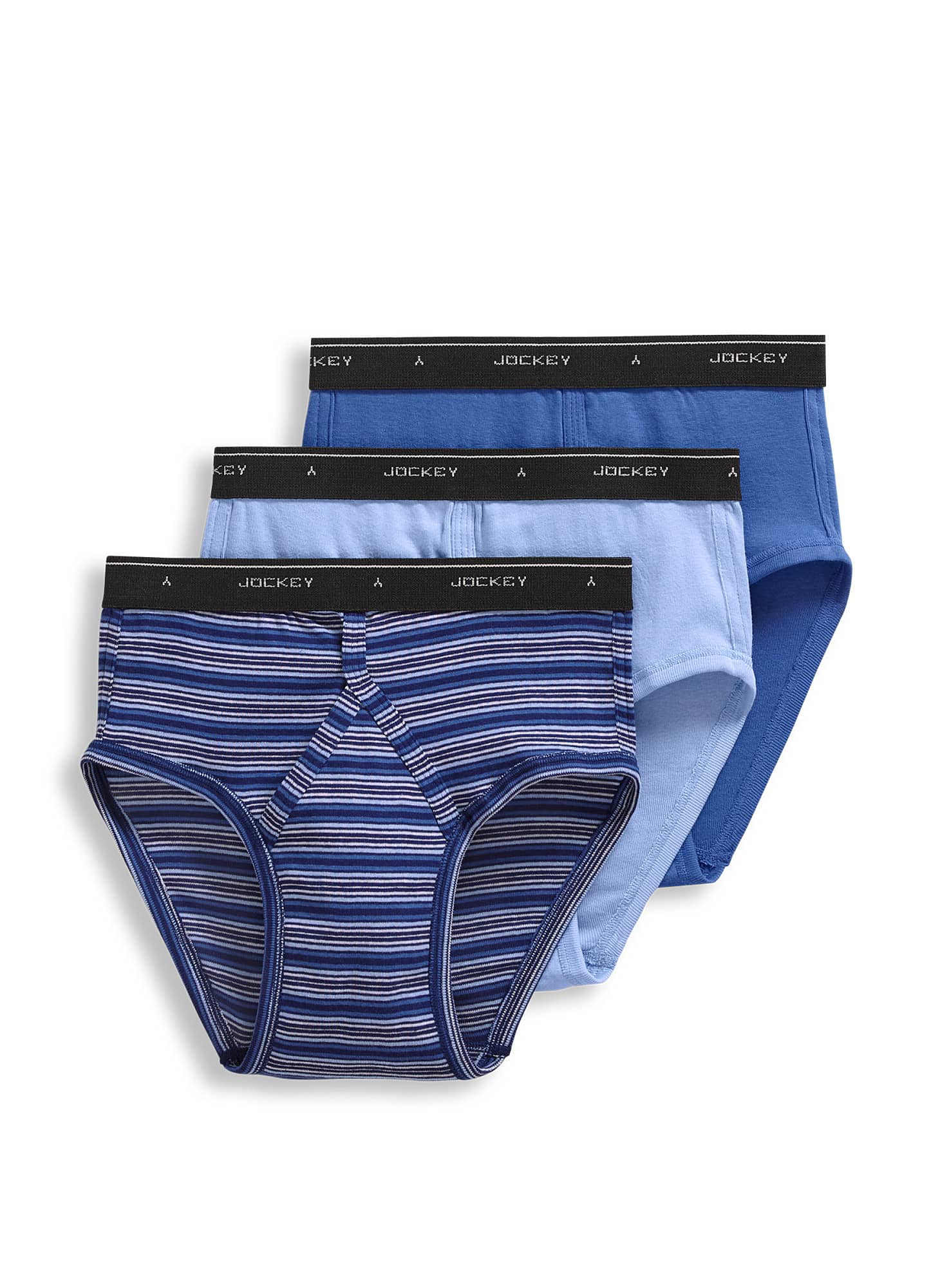 Jockey Mens Classic Low-Rise Brief 3 Pack Underwear Briefs 100% cotton ...