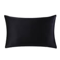 thumbnail image 2 of Funda de almohada Salvador seda con Cremallera Oculta negro tamaño reina, 2 of 9