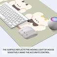 thumbnail image 2 of Kawaii Baby Bear Pattern Mouse Pad,Desk Mat,Game Mat,Makeup Table Mat,Varied Use Mat for Office/Home/Study Girls Boys(31.5''''X15.7'''''',Green&Baby Bear), 2 of 6