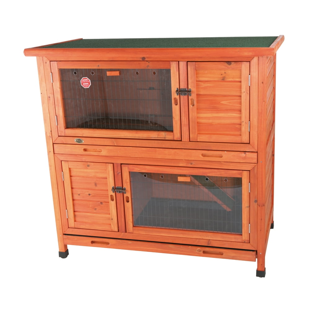 TRIXIE Pet Products natura Rabbit Hutch 2in2 with Insulation