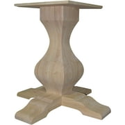 BingLTD – 29 1/8" Tall Miller Square Pedestal Table Base (PD-SQ2901-RW-UNF)
