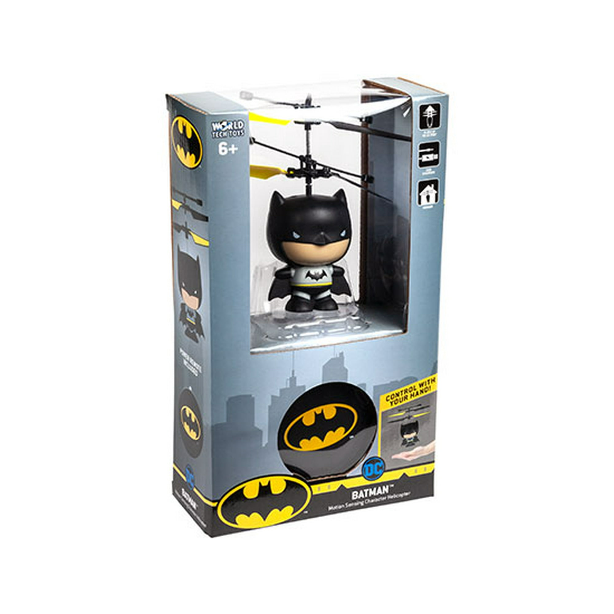 DC Licensed Batman 3.5 Inch Flying Figure UFO Big Head Helicopter Walmart