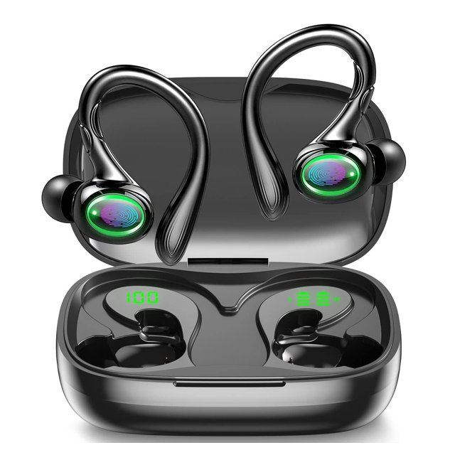 Auriculares inalámbricos HUJINA 60H Playback Bluetooth 5.3 IPX7 negros