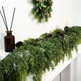 thumbnail image 4 of Sahpxhe Christmas Pines Needle Garland for Christmas Decoration, Delicate Artificial Green Christmas Garlands for Holiday Fireplace Tabletop Porch Decor 70.87 Inch Green, 4 of 6