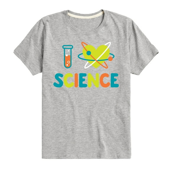 Instant Message - I Love Science - Toddler & Youth Short Sleeve Graphic T-Shirt