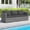 Black + Mix Gray, variant on Costway 3PCS Patio Sectional Sofa Set, PE Rattan Modular Couch Furniture Set with Cushions Gray + Mix Gray